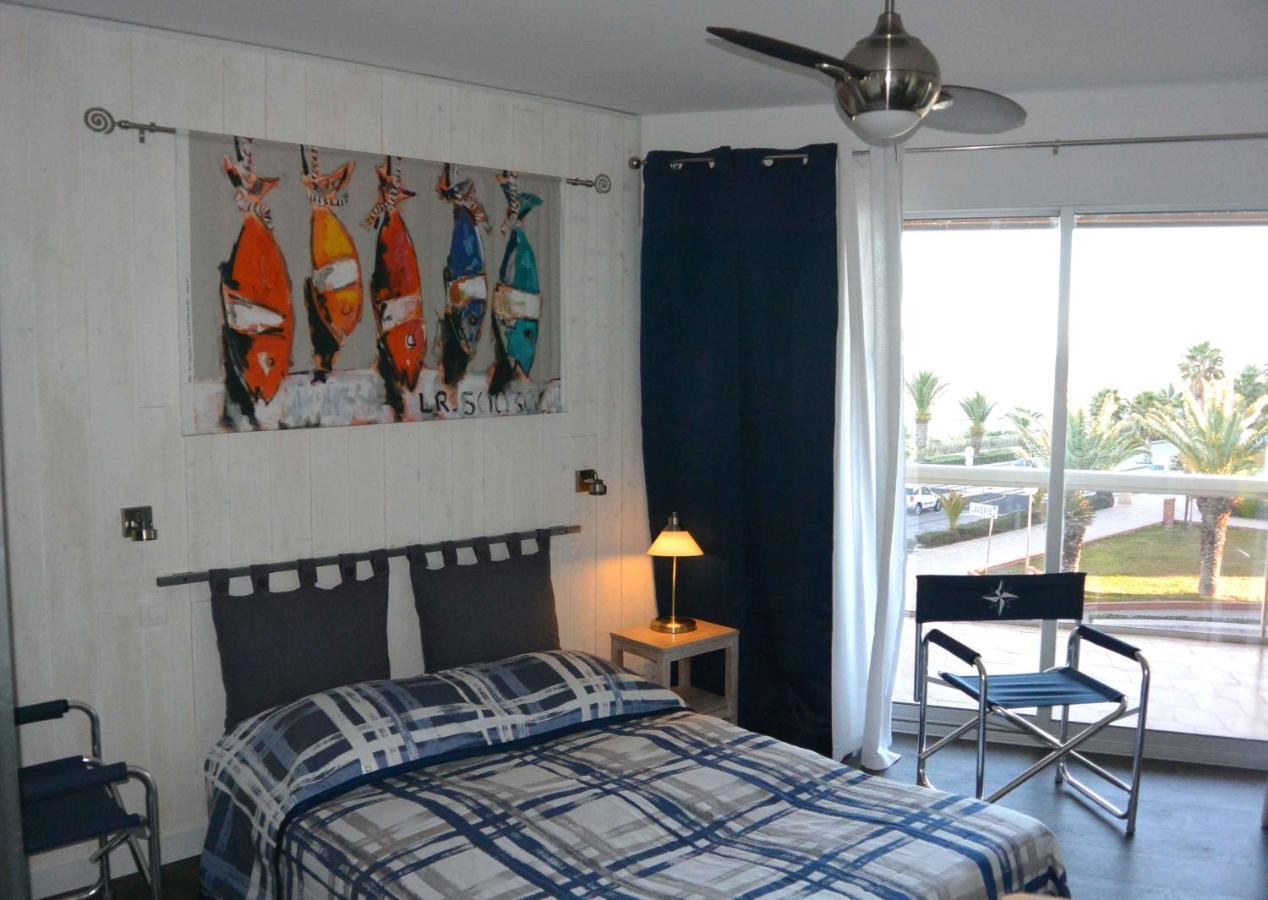 Studio vue mer et Cap Canet-en-Roussillon Esterno foto
